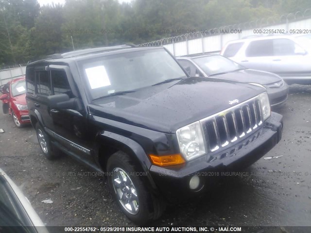 1J8HH58P47C700079 - 2007 JEEP COMMANDER LIMITED BLACK photo 1