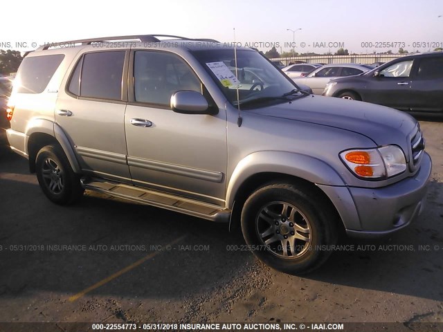 5TDBT48A53S143855 - 2003 TOYOTA SEQUOIA LIMITED GRAY photo 1