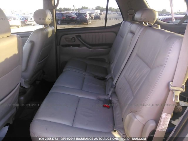 5TDBT48A53S143855 - 2003 TOYOTA SEQUOIA LIMITED GRAY photo 8