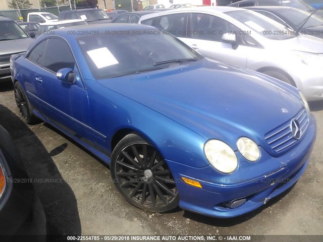 WDBPJ75J33A035179 - 2003 MERCEDES-BENZ CL 500 BLUE photo 1