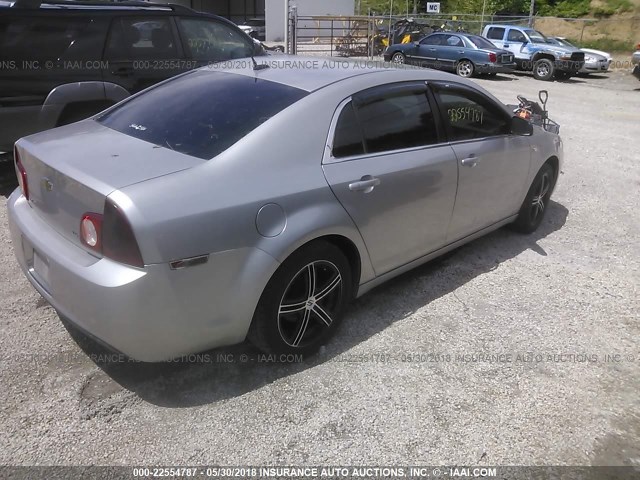 1G1ZG57B08F213717 - 2008 CHEVROLET MALIBU LS SILVER photo 4