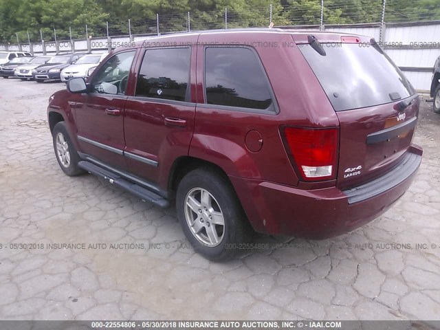 1J8GR48K07C583141 - 2007 JEEP GRAND CHEROKEE LAREDO/COLUMBIA/FREEDOM 红色 照片 3