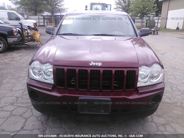 1J8GR48K07C583141 - 2007 JEEP GRAND CHEROKEE LAREDO/COLUMBIA/FREEDOM 红色 照片 6