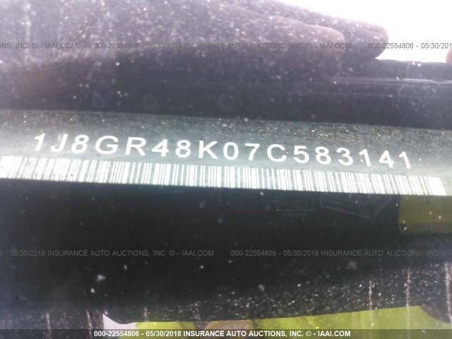 1J8GR48K07C583141 - 2007 JEEP GRAND CHEROKEE LAREDO/COLUMBIA/FREEDOM 红色 照片 9