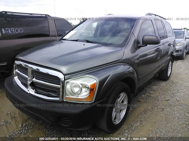 1D4HB38NX6F120489 - 2006 DODGE DURANGO SXT GRAY photo 2