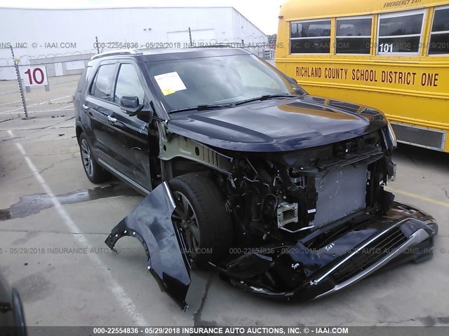 1FM5K7F86JGA70709 - 2018 FORD EXPLORER LIMITED 黑色 照片 1