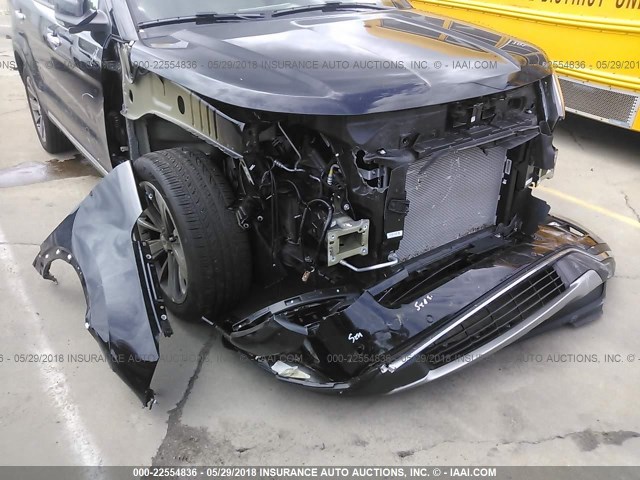 1FM5K7F86JGA70709 - 2018 FORD EXPLORER LIMITED 黑色 照片 6