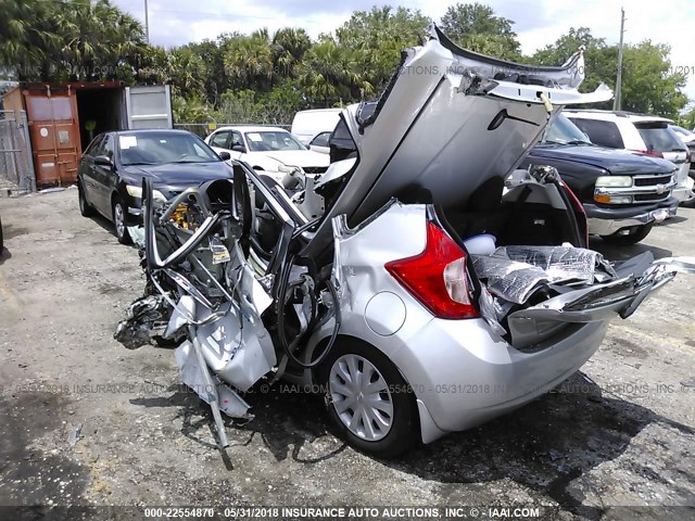 3N1CE2CP0EL424388 - 2014 NISSAN VERSA NOTE S/S PLUS/SV/SL SILVER photo 3