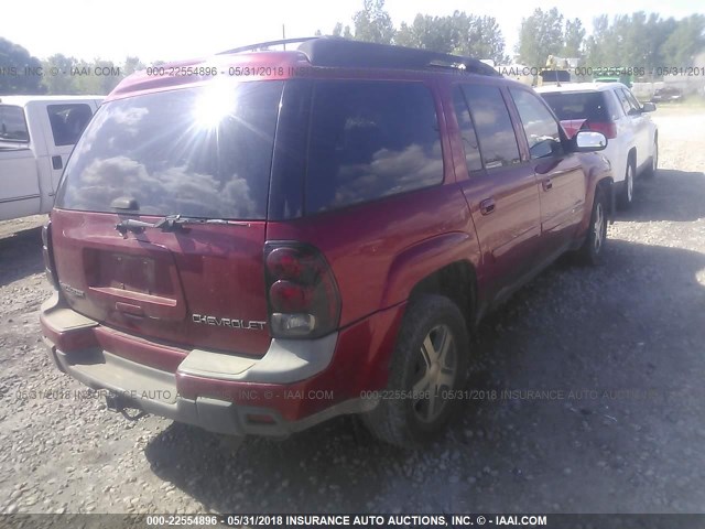 1GNET16S246120288 - 2004 CHEVROLET TRAILBLAZER EXT LS/EXT LT RED photo 4