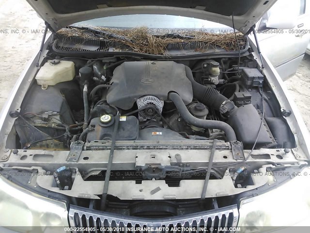 1LNHM81W21Y680362 - 2001 LINCOLN TOWN CAR EXECUTIVE SILVER photo 10