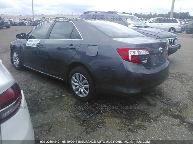 4T1BF1FKXCU196074 - 2012 TOYOTA CAMRY SE/LE/XLE GRAY photo 3
