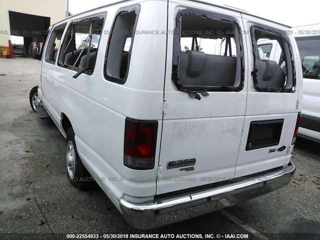 1FBSS3BL3DDA97354 - 2013 FORD ECONOLINE E350 SUPER DUTY WAGON WHITE photo 3