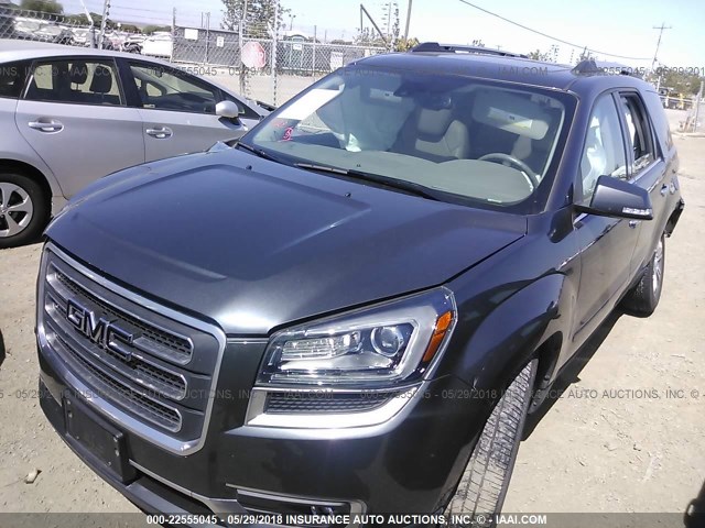 1GKKVRKD7EJ168710 - 2014 GMC ACADIA SLT-1 Grau Foto 2