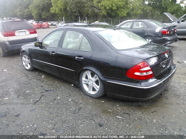 WDBUF70J14A593139 - 2004 MERCEDES-BENZ E 500 BLACK photo 3