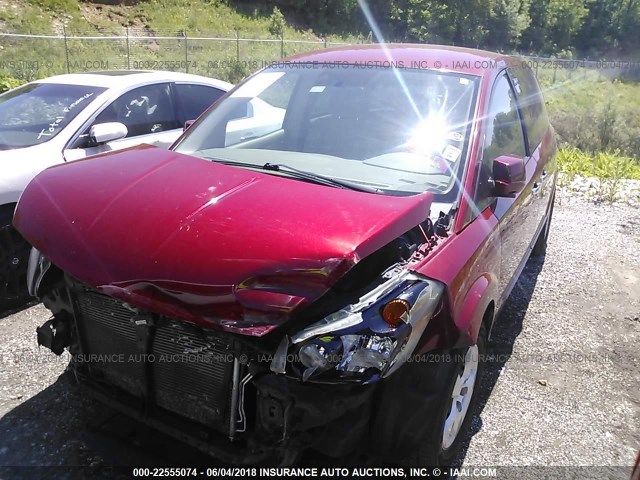 5N1BV28U77N120092 - 2007 NISSAN QUEST S/SE/SL RED photo 2