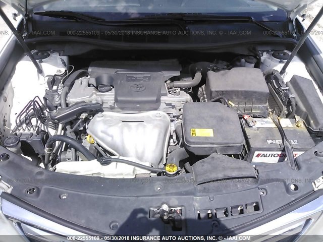 4T1BF1FK7CU115354 - 2012 TOYOTA CAMRY SE/LE/XLE WHITE photo 10