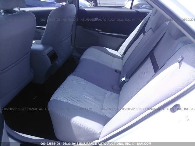 4T1BF1FK7CU115354 - 2012 TOYOTA CAMRY SE/LE/XLE WHITE photo 8