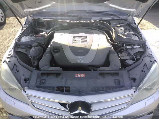 WDDGF56XX8F119834 - 2008 MERCEDES-BENZ C 350 SILVER photo 10