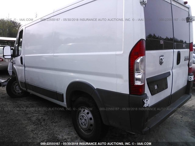 3C6TRVAG9HE546351 - 2017 RAM PROMASTER 1500 1500 STANDARD WHITE photo 3