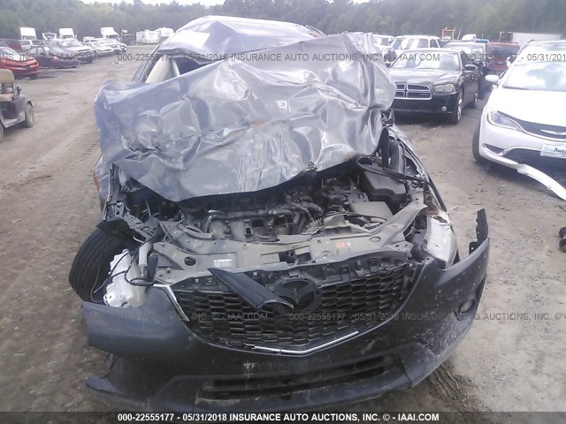JM3KE4CY2F0451076 - 2015 MAZDA CX-5 TOURING GRAY photo 6