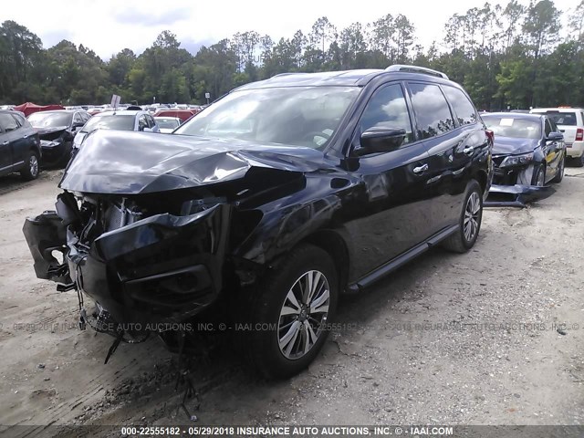 5N1DR2MN0JC629746 - 2018 NISSAN PATHFINDER S/SV/SL/PLATINUM 黑色 照片 2