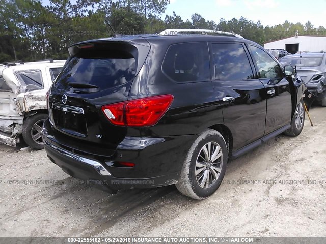 5N1DR2MN0JC629746 - 2018 NISSAN PATHFINDER S/SV/SL/PLATINUM 黑色 照片 4