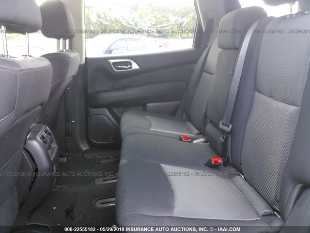 5N1DR2MN0JC629746 - 2018 NISSAN PATHFINDER S/SV/SL/PLATINUM 黑色 照片 8