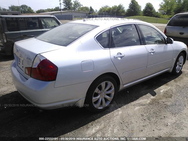 JNKAY01F26M265261 - 2006 INFINITI M35 SPORT SILVER photo 4