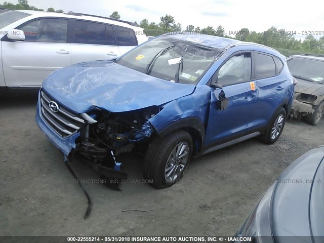 KM8J3CA4XJU645694 - 2018 HYUNDAI TUCSON LIMITED/SPORT AND ECO/SE BLUE photo 2