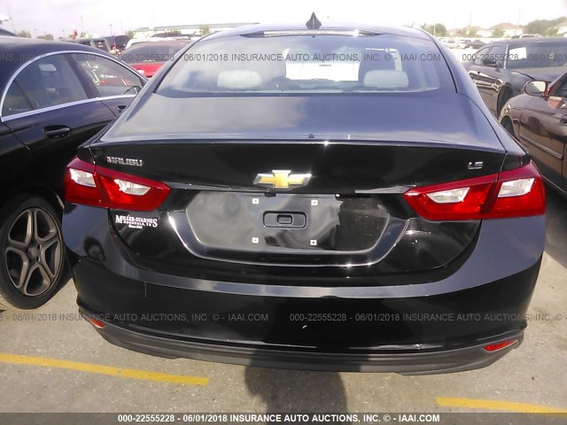 1G1ZC5ST0GF297595 - 2016 CHEVROLET MALIBU LS შავი ფოტო 6