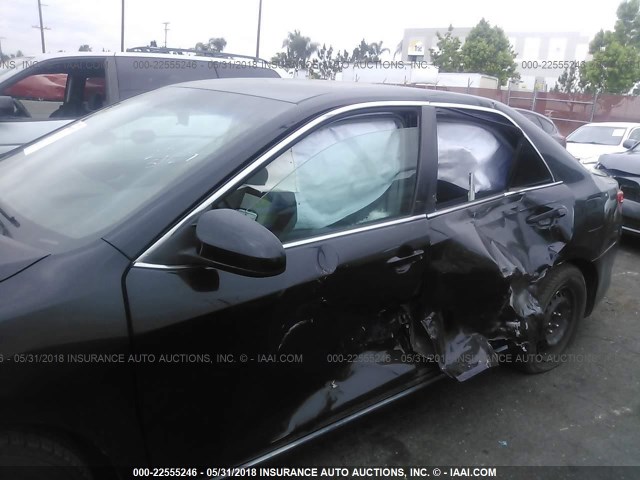 4T1BF1FK0DU230038 - 2013 TOYOTA CAMRY L/SE/LE/XLE 黑色 照片 6