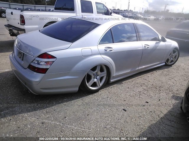 WDDNG71X07A106755 - 2007 MERCEDES-BENZ S 550 银色 照片 4
