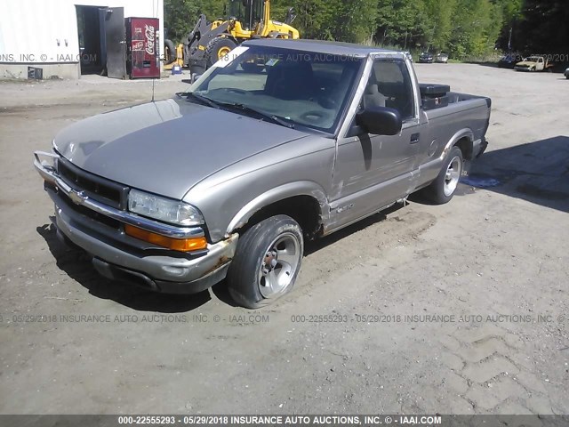 1GCCS145628125091 - 2002 CHEVROLET S TRUCK S10 TAN photo 2