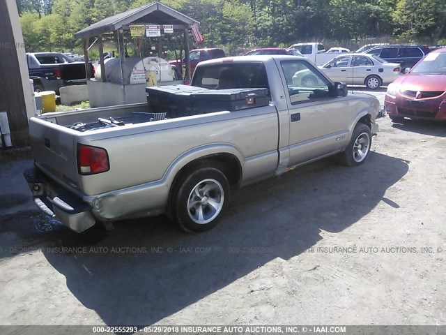 1GCCS145628125091 - 2002 CHEVROLET S TRUCK S10 TAN photo 4