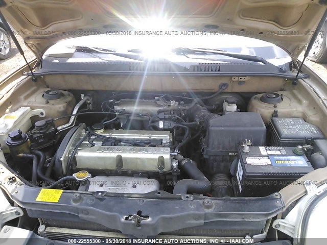 KM8SB12B63U443737 - 2003 HYUNDAI SANTA FE GL GOLD photo 10