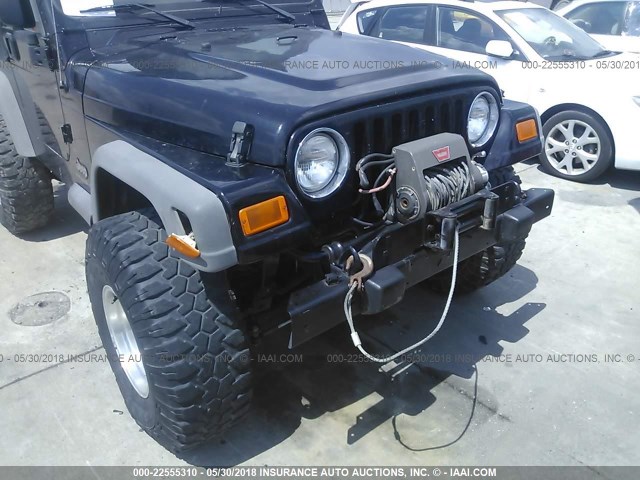 1J4FA29S85P312017 - 2005 JEEP WRANGLER / TJ SE BLACK photo 6