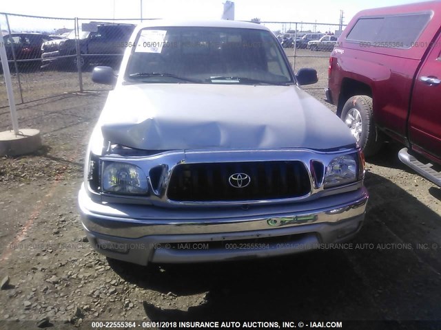 5TEVL52N33Z260917 - 2003 TOYOTA TACOMA XTRACAB SILVER photo 6