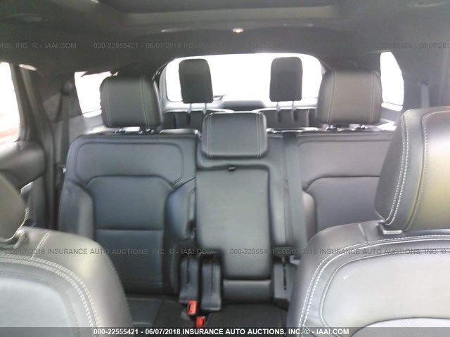 1FM5K7F81JGA28383 - 2018 FORD EXPLORER LIMITED ნაცრისფერი ფოტო 8