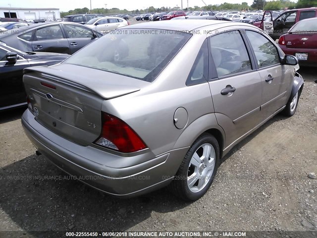 1FAFP38363W188195 - 2003 FORD FOCUS ZTS BROWN photo 4