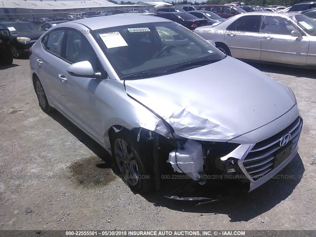 5NPD84LF4JH267275 - 2018 HYUNDAI ELANTRA SEL/VALUE/LIMITED SILVER photo 1