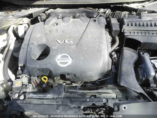 1N4AA5AP6EC480051 - 2014 NISSAN MAXIMA S/SV BROWN photo 10