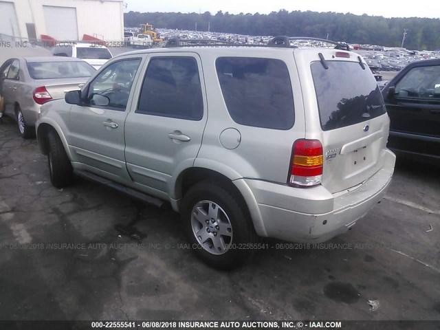 1FMYU04165KA63640 - 2005 FORD ESCAPE LIMITED Champagne photo 3