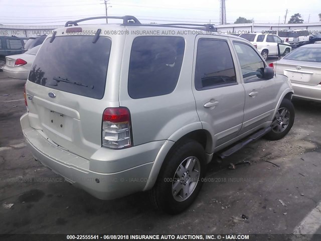 1FMYU04165KA63640 - 2005 FORD ESCAPE LIMITED Champagne photo 4