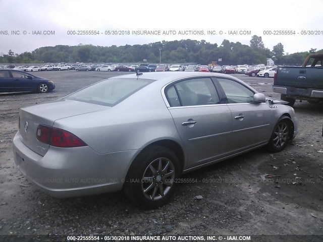 1G4HD57207U203528 - 2007 BUICK LUCERNE CXL SILVER photo 4