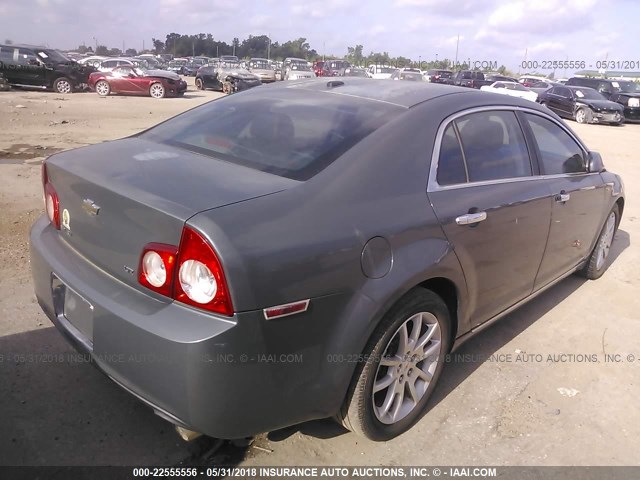 1G1ZK57768F218141 - 2008 CHEVROLET MALIBU LTZ GRAY photo 4