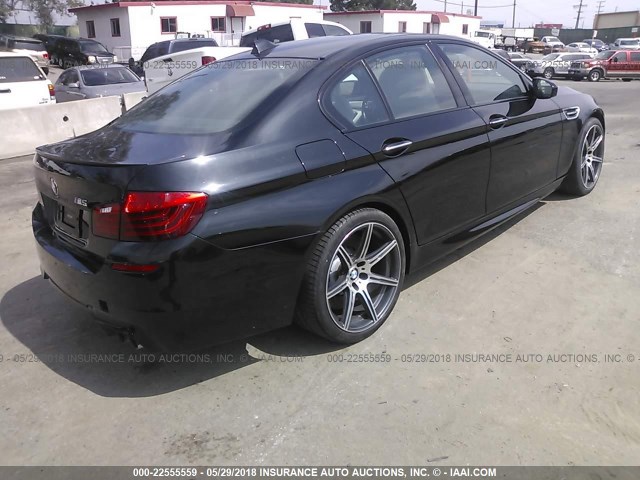 WBSFV9C5XED593477 - 2014 BMW M5 BLACK photo 4