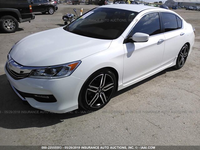 1HGCR2F55GA024690 - 2016 HONDA ACCORD SPORT 白色 照片 2