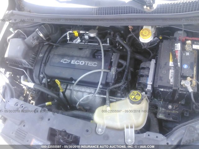 1G1JA5SH2D4112064 - 2013 CHEVROLET SONIC LS 灰色 照片 10