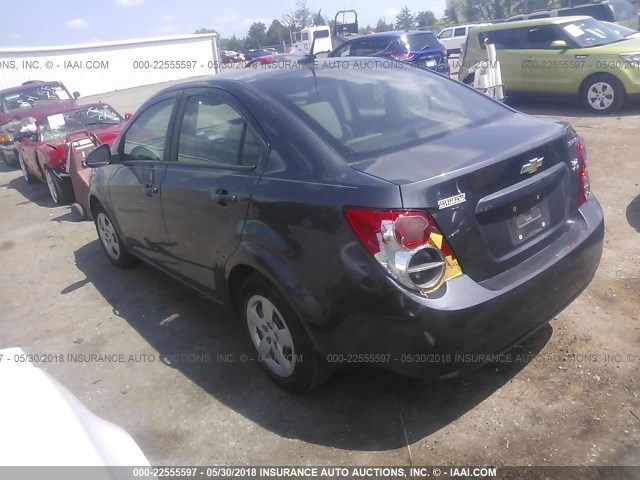 1G1JA5SH2D4112064 - 2013 CHEVROLET SONIC LS 灰色 照片 3