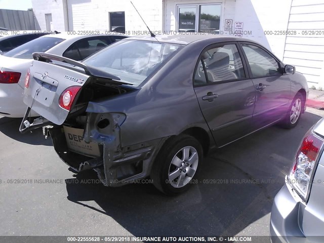 1NXBR32E24Z335540 - 2004 TOYOTA COROLLA CE/LE/S GRAY photo 4